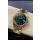 Rolex Day Date Super Clone Yellow Gold Green Dial Diamonds Numerals Watch 36MM - 1:1 Mirror Quality
