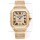 Cartier "Santos De Cartier" Yellow Gold W/ Diamonds Roman Dial 1:1 Mirror Replica - 40MM - Genuine Diamonds