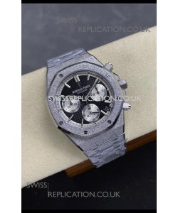 Royal Oak Chrono 26240 Frosted White Gold Black Dial Super Clone Watch