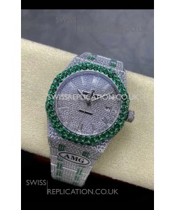 Royal Oak 15400 Iced Out Super Clone Edition 15 Super Clone Watch 