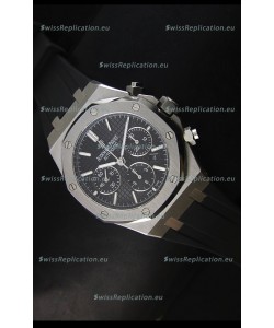 Audemars Piguet Royal Oak Chronograph Watch in Stainless Steel Case Black Dial