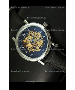 Breguet Classique Japanese Automatic Watch in Gold Skeleton Dial - Arabic Hour Numerals