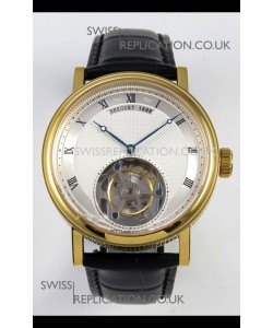 Breguet Classique Tourbillon Yellow Gold Roman Dial Super Clone Watch 