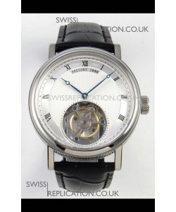 Breguet Classique Tourbillon Stainless Steel Roman Dial Super Clone Watch 