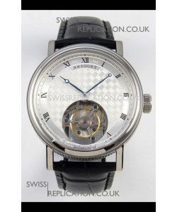 Breguet Classique Tourbillon Stainless Steel Roman Dial Super Clone Watch 