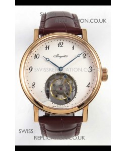 Breguet Classique Tourbillon Rose Gold Numerals Dial Super Clone Watch 