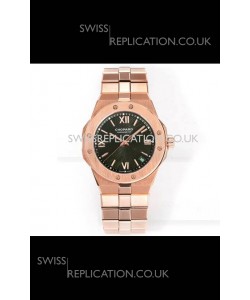 Chopard Alpine Eagle Rose Gold Brown Dial Super Clone Replica Watch