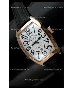 Franck Muller Black Casa in Japanese Replica Watch White Dial