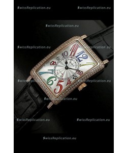 Franck Muller Long Island Japanese Replica Watch in White Dial