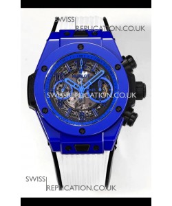 Hublot Big Bang Unico Chronograph Blue Ceramic Super Clone Watch 