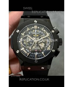Hublot Classic Fusion Chronograph Black PVD Skeleton Super Clone Watch 