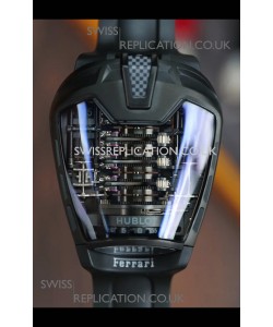 Hublot MP-05 La Ferrari Black Titanium Casing Hyper Clone Watch 