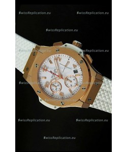 Hublot Big Bang Pink Gold Casing Swiss Watch 40MM - 1:1 Mirror Replica 