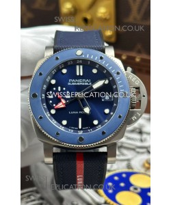 Panerai Submersible PAM01507 GMT Luna Rossa Titanio Super Clone Watch 