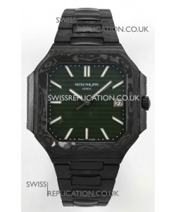 Patek Philippe Cubitus Carbon Casing Green Dial Super Clone Watch 