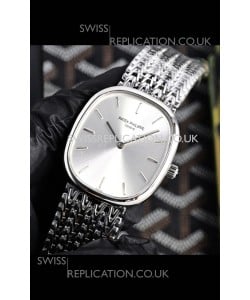 Patek Philippe Golden Ellipse 5738 Steel Dial Super Clone Watch 