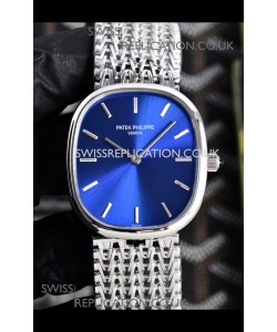 Patek Philippe Golden Ellipse 5738 Blue Dial Super Clone Watch 