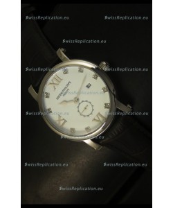 Patek Philippe Calatrava Stainless Steel Watch Diamonds Hour Markers