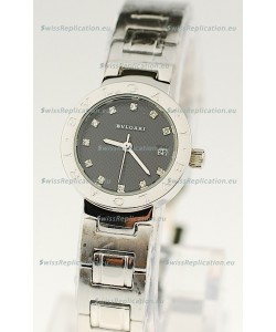 Bvlgari Quartz Japanese Steel Watch in Diamond Markers