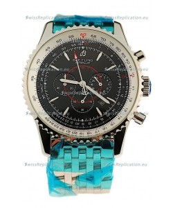 Breitling Montbrillant Japanese Replica Watch in Black Dial