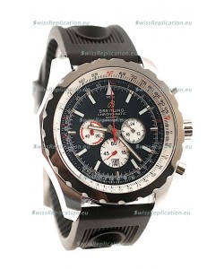 Breitling Chrono-Matic Chronometre Japanese Replica Watch in Black Dial