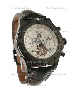 Breitling Chronometre Tourbillon Japanese Replica Watch in White Dial