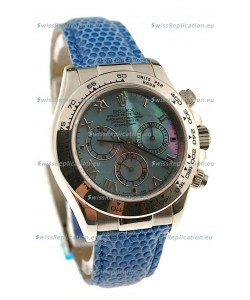 Rolex Daytona Cosmograph Swiss Replica Watch in Blue Pearl Dial