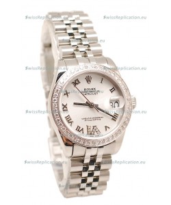 Rolex Oyster Perpetual Datejust Diamonds VI Japanese Replica Watch -36MM