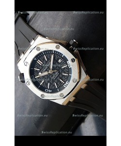 Audemars Piguet Scuba Japanese Replica Watch Black Dial