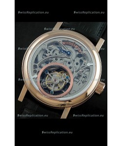Breguet 4199 Swiss Watch in Grey Skeleton Tourbillon Watch