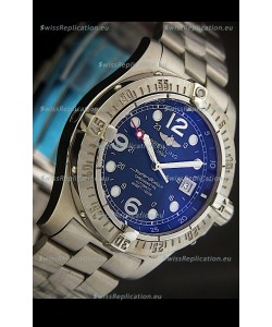 Breitling Superocean Swiss Replica Watch Steelfish in Blue Dial