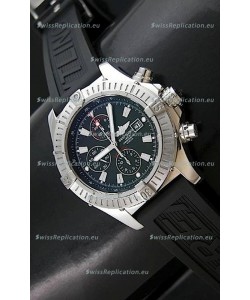 Breitling Super Avenger Swiss Watch in Black Dial - Ultimate Mirror Replica 
