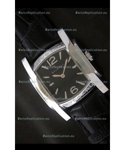 Bvlgari Assioma Japanese Replica Quartz Watch in Black Dial