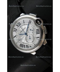 Cartier Ballon de Japanese Replica Watch in Silver White Dial