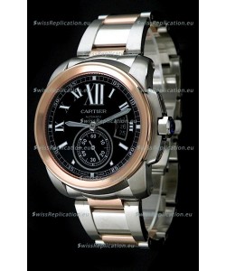 Cartier Calibre de Japanese Replica Rose Gold Watch