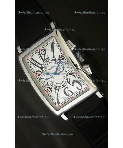Franck Muller Long Island Japanese Replica Watch in White Dial