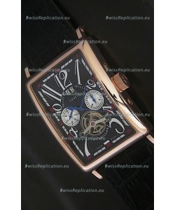 Franck Muller Long Island Japanese Replica Watch in Black Dial