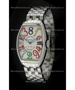 Franck Muller Crazy Color Dreams Japanese Replica Watch in White Dial