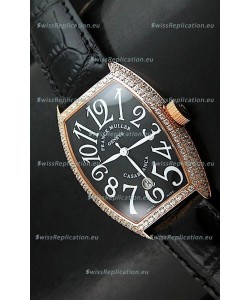 Franck Muller Casa Blanc Japanese Replica Watcha in Black Dial