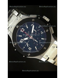 Hublot Big Bang Steel Strap in Black Dial with Ceramic Bezel