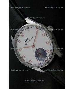 IWC Pro Tuguese Japanese Replica Watch in White Dial