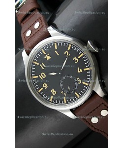 IWC Vintage Big Pilot Swiss Replica Watch in Black Dial