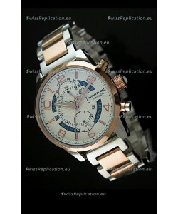 Mont Blanc Flyback Japanese Automatic Replica Watch Two Tone Casing