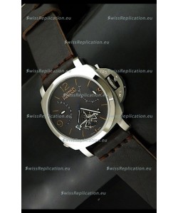 Luminor Panerai Japanese Replica Tourbillon Watch in Black Dial