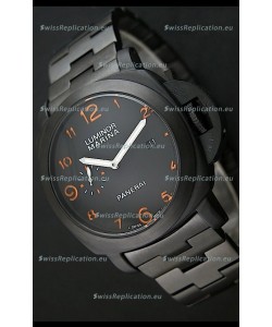 Panerai Luminor Marina Japanese Replica Watch in Orange Markers