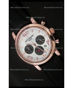 Patek Philippe Perpetual Calender Japanese Steel Watch in Rose Gold