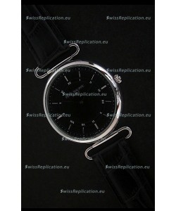 Patek Philippe Calatrava Japanese Quaartz Watch in Black