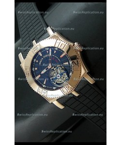 Roger Dubuis Tourbillon Excalibur Swiss Watch in Blue Dial