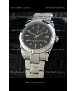 Rolex Oyster Perpetual Milgauss Japanese Replica Watch in Black Dial