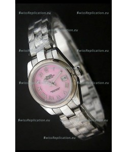 Rolex Datejust Oyster Perpetual Superlative ChronoMeter Japanese Watch in Pink Dial